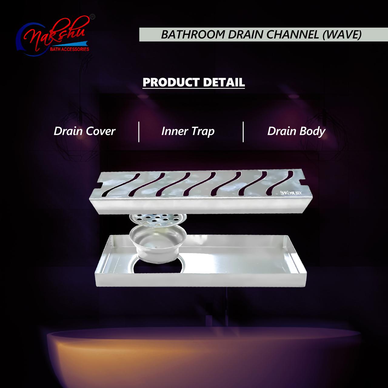 bathroom drain channel