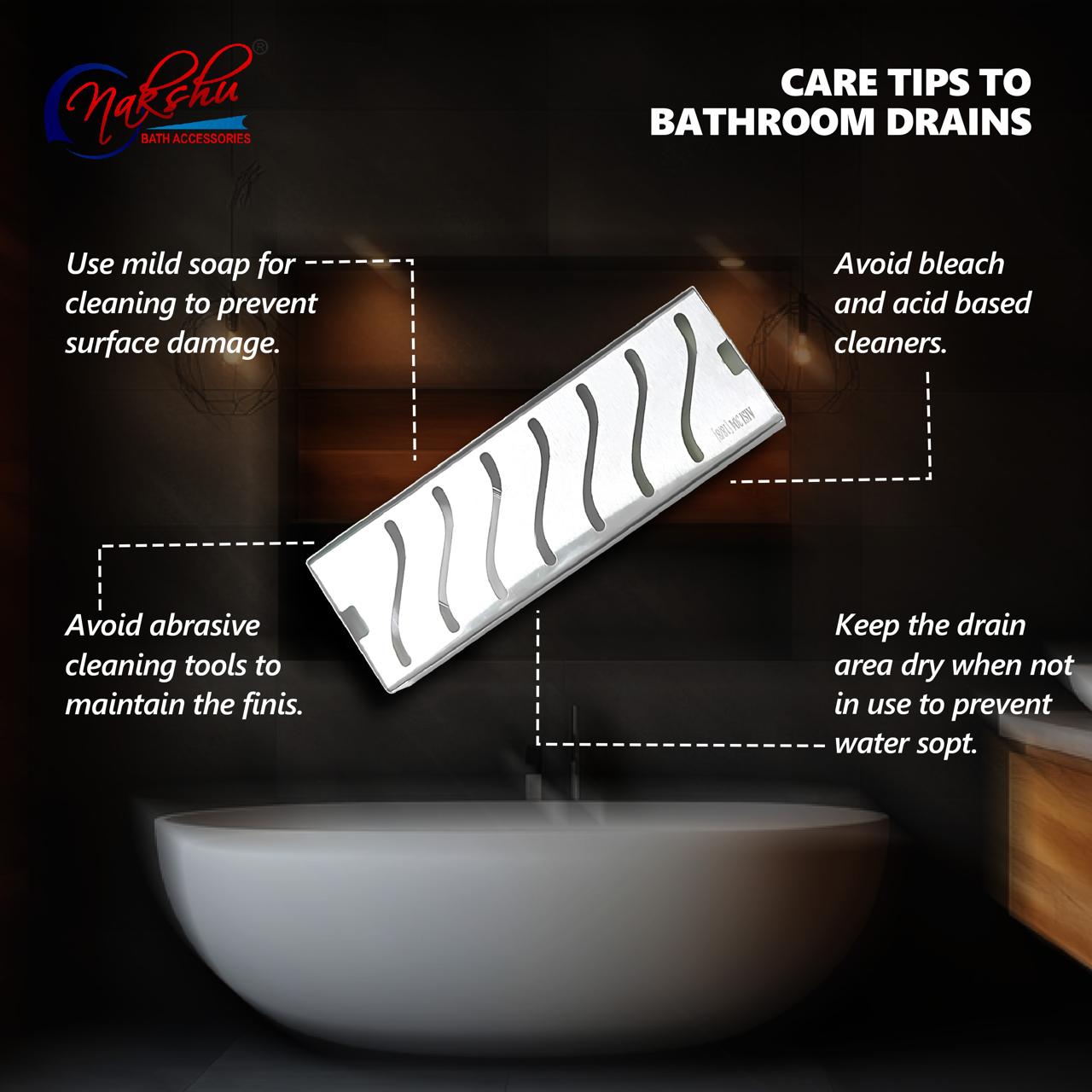 bathroom drain grate, nakshu bath drain cover